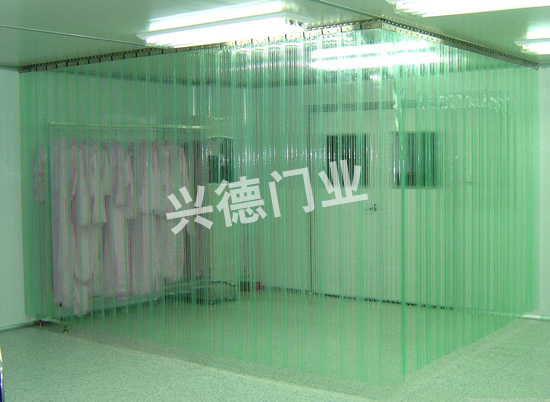 網(wǎng)格防靜電軟門簾，白色防靜電軟簾